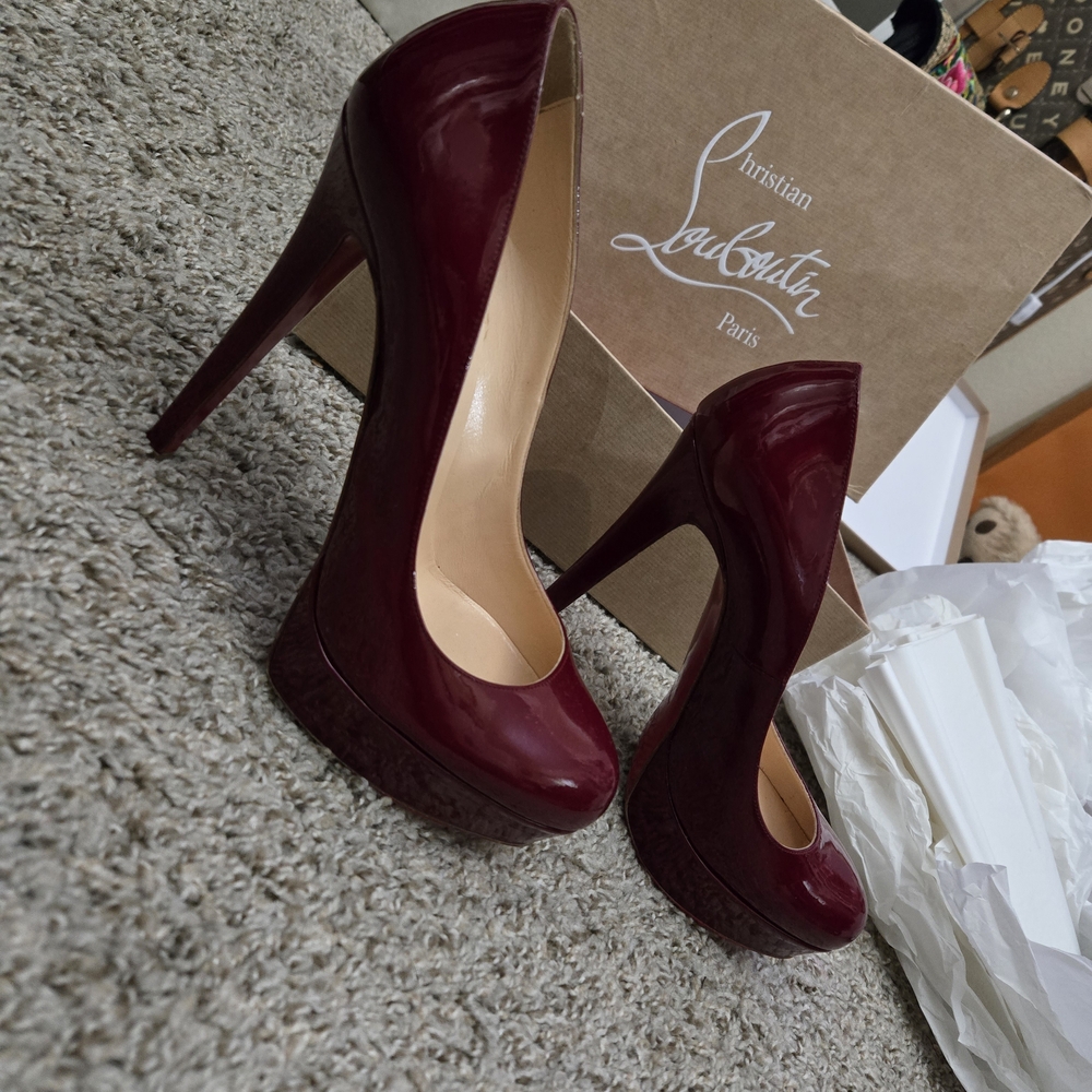 Christian Louboutin Deep Red Heels